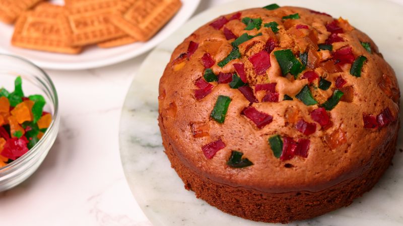Eggless Biscuit Cake Recipe In Kadhai – No Oven, No Eggs