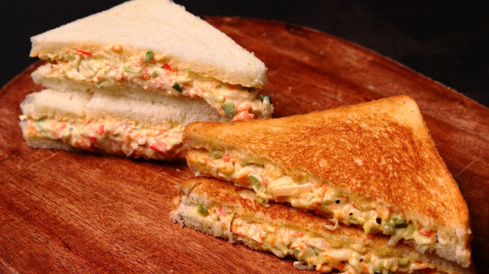 Veg Mayo Sandwich – 2 Ways